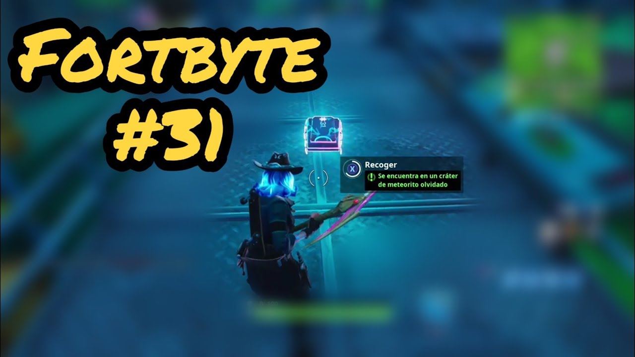 Se encuentra en un crater de meteorito olvidado Fortbyte #31