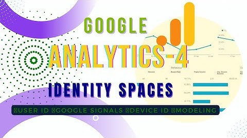 Google Analytics - 4 ||  Identity Spaces ||
