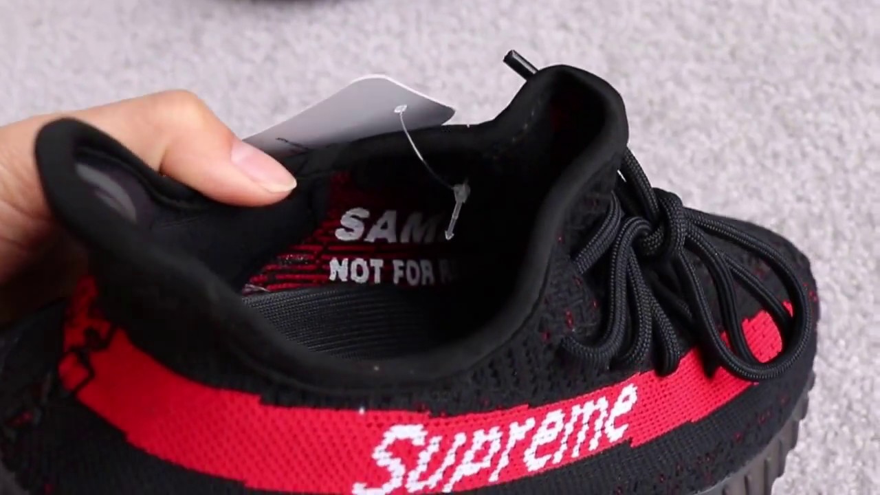 black supreme yeezys