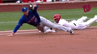 Famous NYM@WSH: Wright dives at third, nearly gets out Wealth