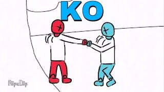 Red Versus Blue Fight Animation