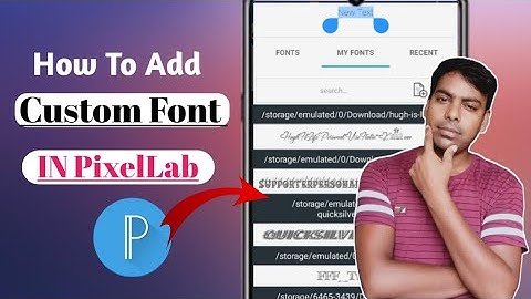 How to Add Custom Fonts in PixelLab App || Make Your Thumbnails Attractive