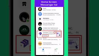 How to create a Homescreen Messenger Ad  #shorts screenshot 5