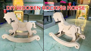 DIY wooden rocking horse Nam Dung CNC
