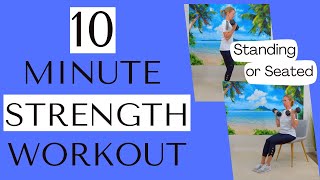 10 Min Dumbbell Workout for Seniors and Beginners - Build Muscle & Confidence