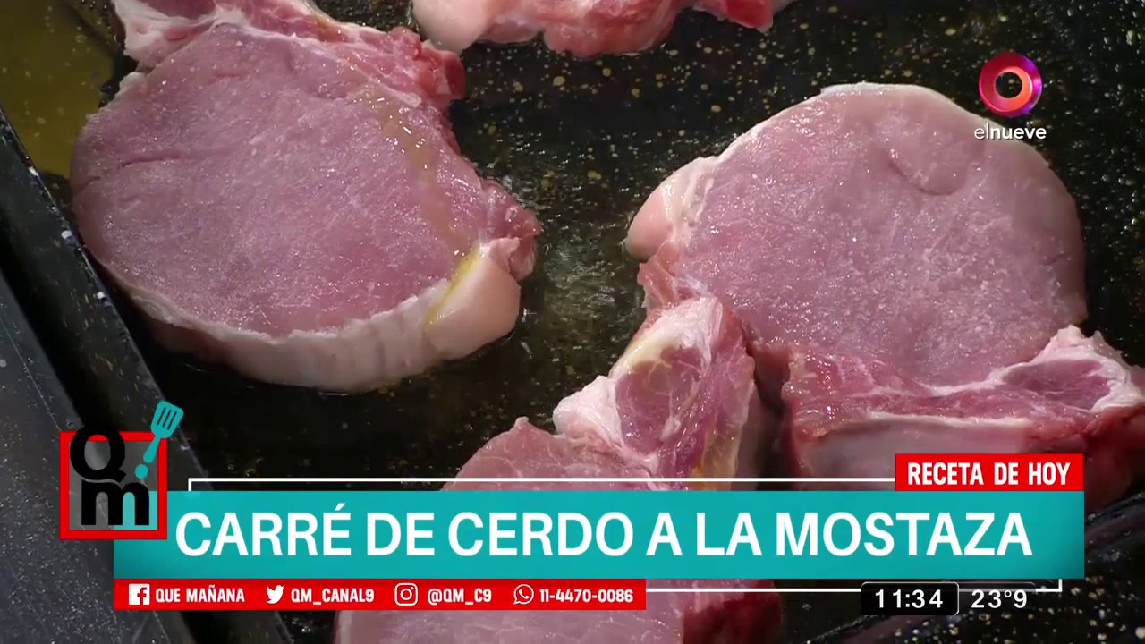 Receta de hoy: Carré de cerdo a la mostaza