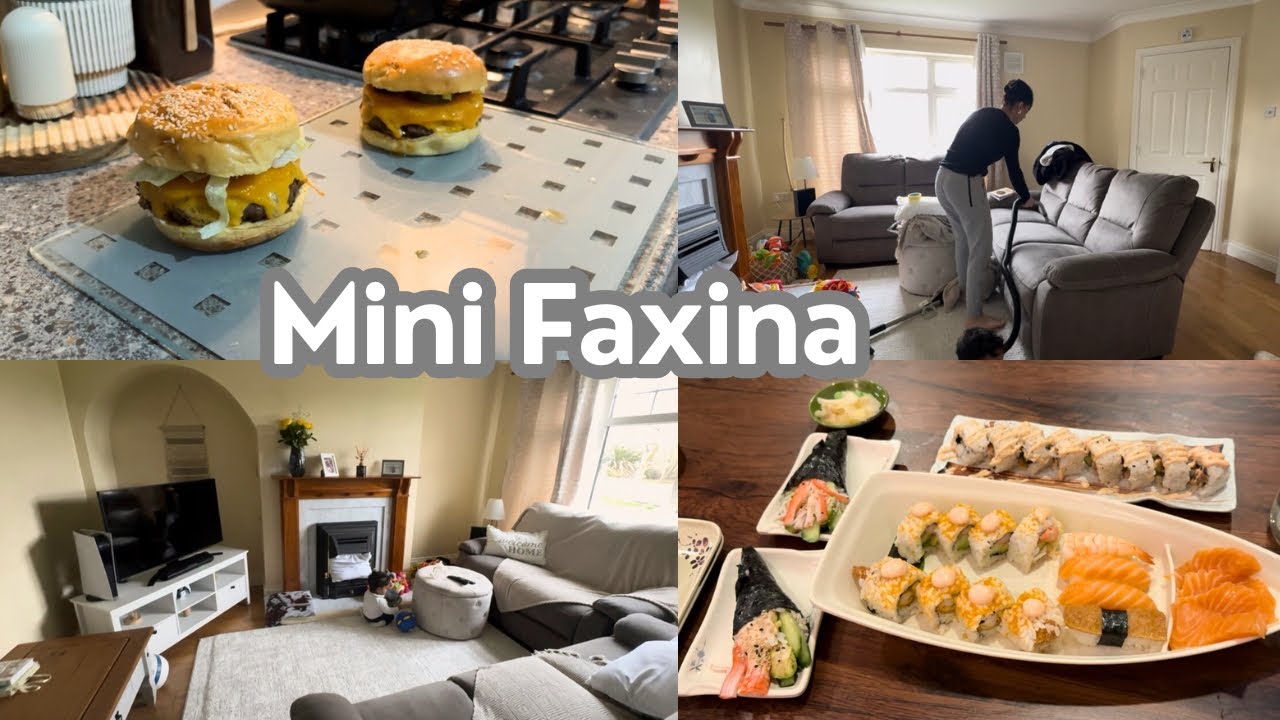 Um Dia Diferente: Japonês, Casa Organizada e Hambúrguer à Noite 🍣🍔