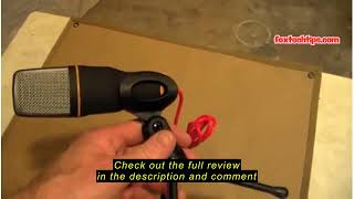 Review ELINKA Computer Microphone,Condenser Microphone,3.5MM Plug and Play Omnidirectional Mic with
