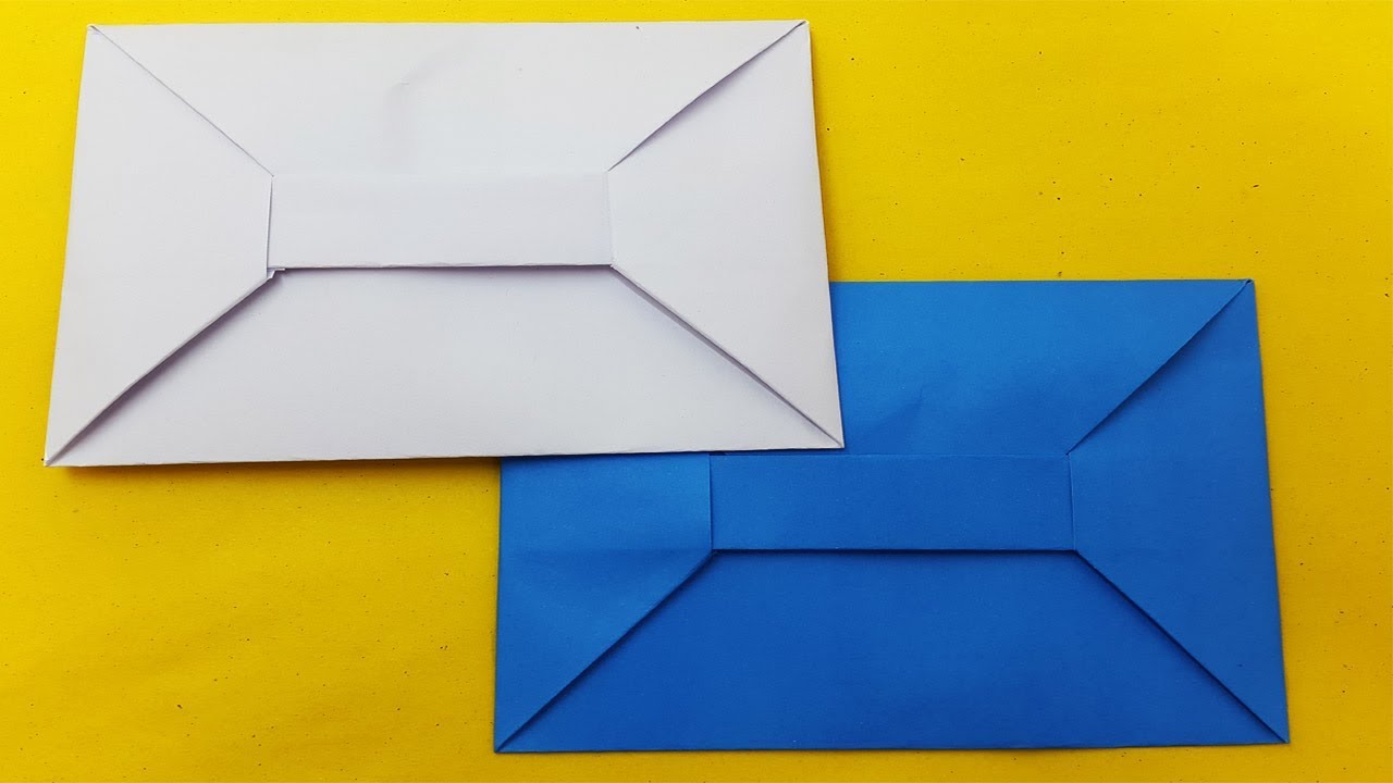 How to make a Envelope with paper  Envelope from A4 sheet-Traditional  Origami Envelope Tutorial-diy 