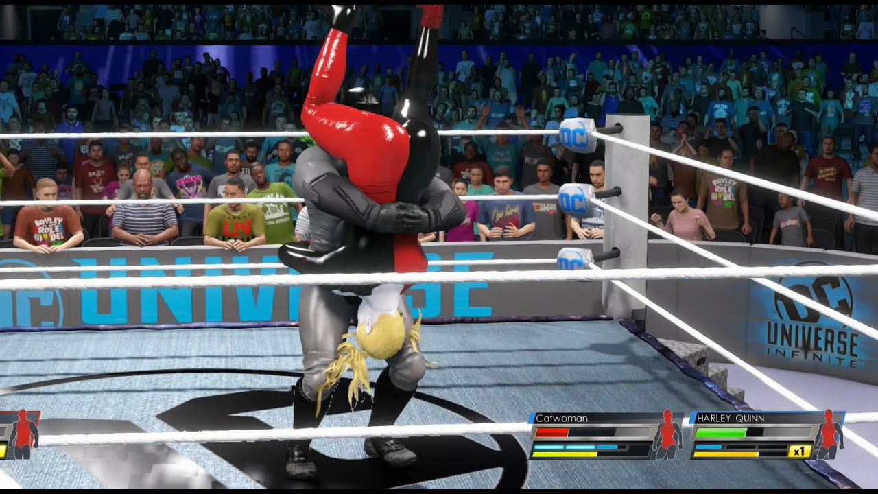 WIWA Wrestling Match #670: Batman vs Catwoman & Harley Quinn Handicap match