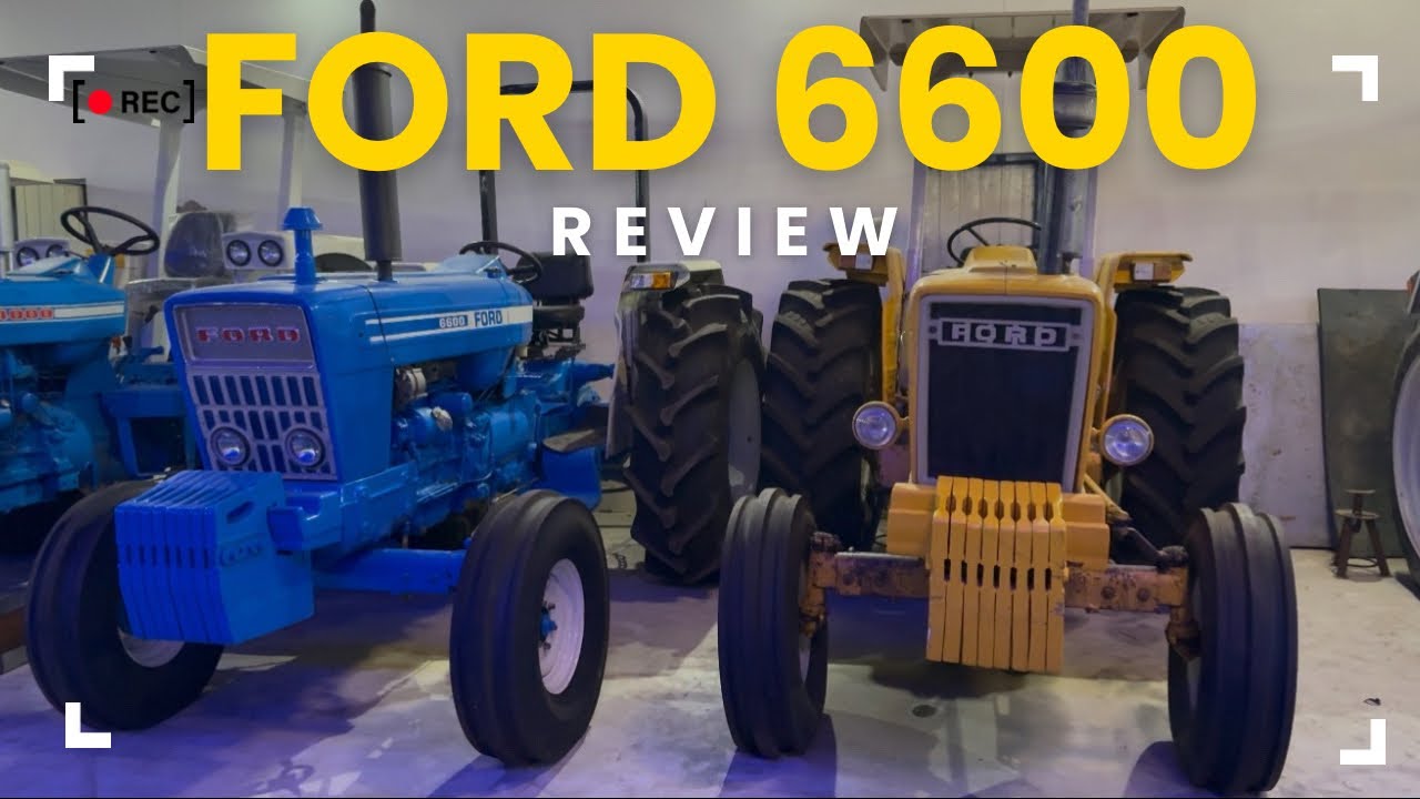 FORD 6600 YELLOW & BLUE TRACTOR REVIEW | VINTAGE TRACTOR COLLECTION | SANDHU FARM |