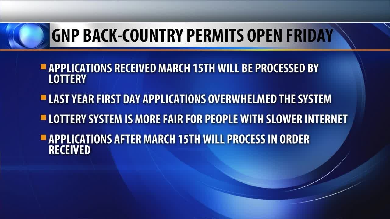 glacier backpacking permits