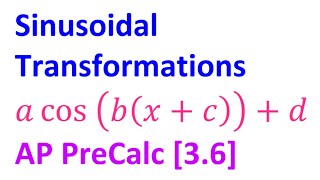 3.6B - Sinusoidal Transformations [AP Precalculus]