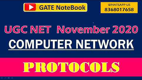 PROTOCOLS Based Question Asked in UGC NET November 2020 | COMPUTER NETWORK