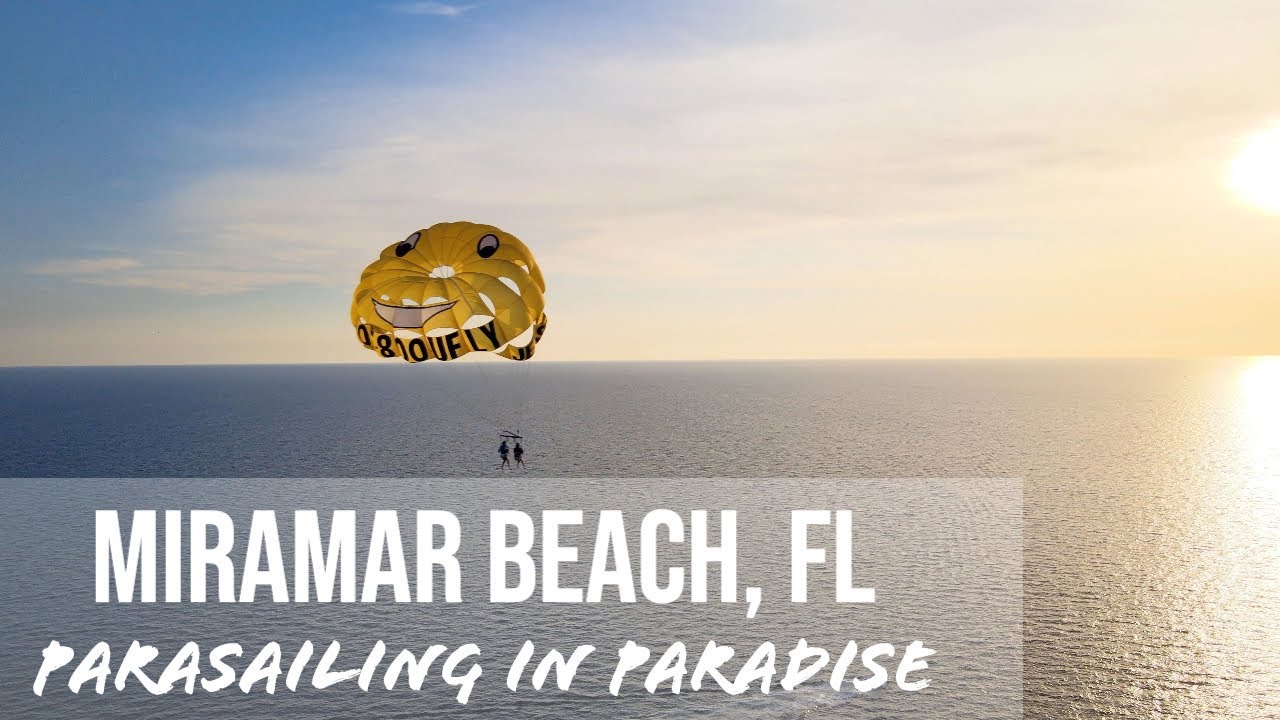 Parasailing in Paradise over Miramar Beach, FL - YouTube