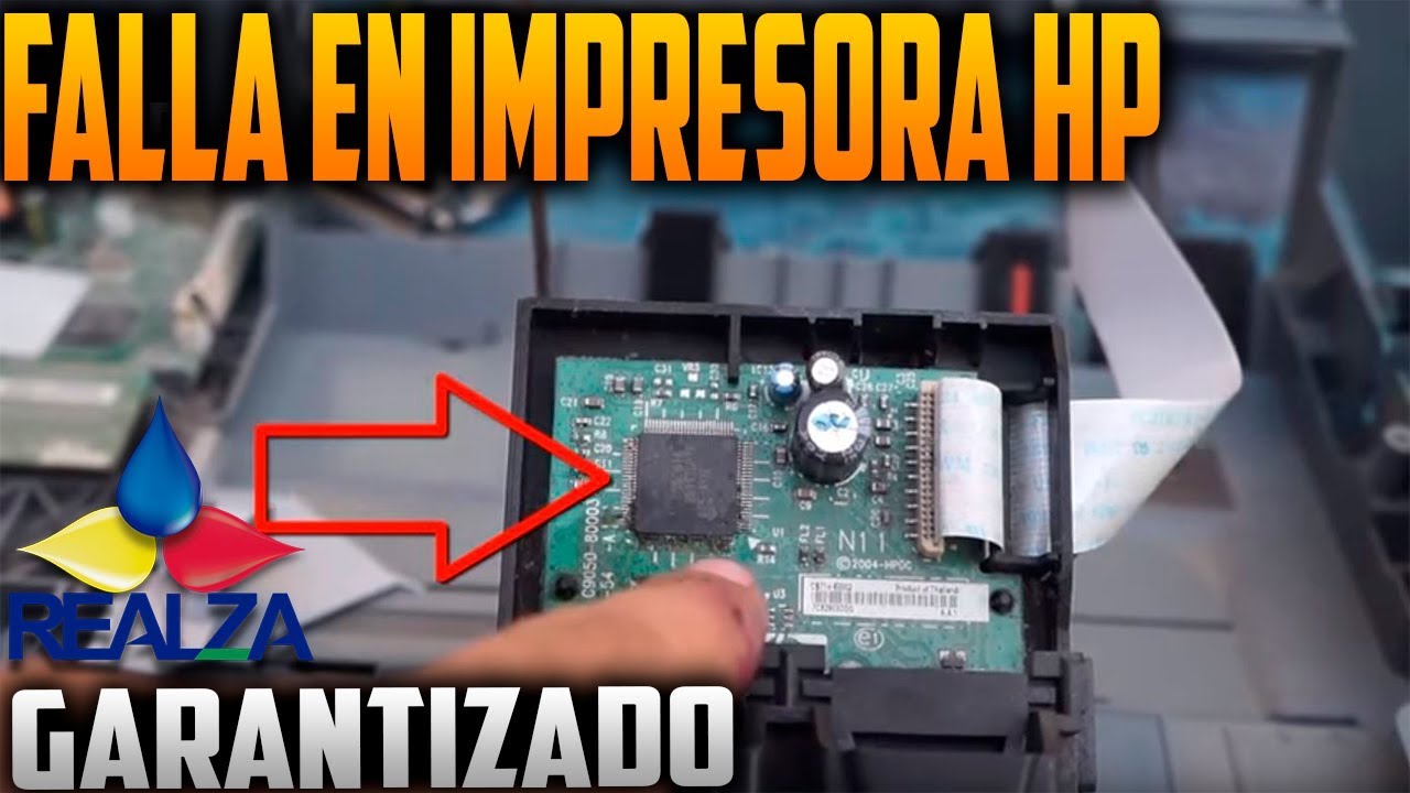 falla en impresora hp D1560 - YouTube