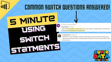 Power BI Switch Function | IF Statements made easy | 5 Minute DAX Tutorial