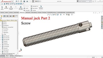 Solidworks tutorial । Manual jack Part 2 | Body screw | Module thread |