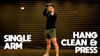 Single Arm Hang Clean & Press