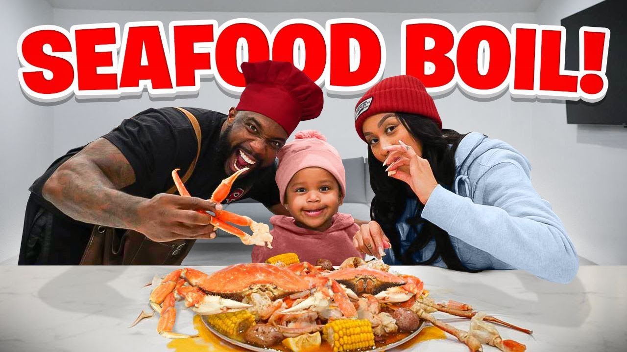 Surprising My Baby Mama & Daughter w/ Seafood Snow Crab Boil! Cook & Eat!