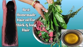 Homemade Hair Oil recipe for thick and long hair Kannada Video