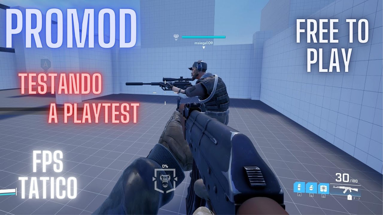 PROMOD - Testando a Playtest do FPS Tático 5vs5 FREE TO PLAY - YouTube