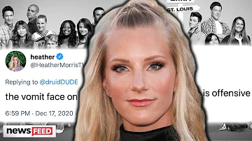 Why did Heather Morris leave Glee early?