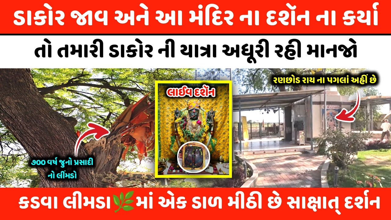 ડાકોર જાવ અને આ મંદિર ના દશૅન ના કર્યા તો યાત્રા અધૂરી રહી માનજો😱 | ડાકોર ના ઠાકોર દશૅન | Dakor 2025