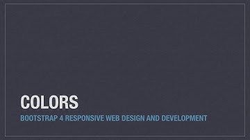 Bootstrap 4 (Alpha 6) utilities: Colors