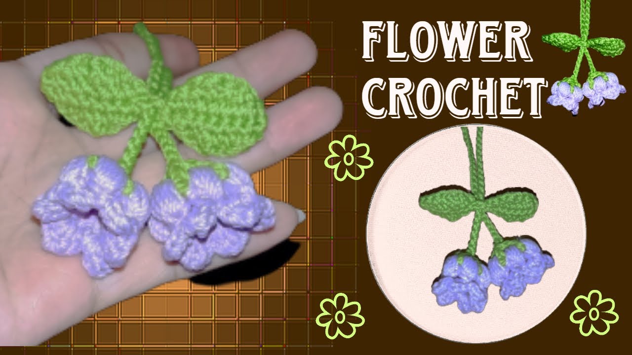 rajutan bunga / flower crochet - YouTube