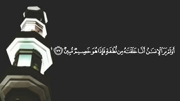 أواخر سورة يس بصوت القارئ علاء المزجاجي