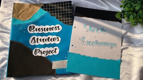 Business Studies project class 12 | Stock exchange project