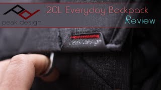 Peak Design 20L Everyday Gear Backpack Review |  4K