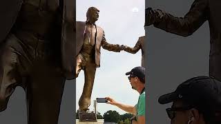 Government removes National Mall statue of Trump and Epstein holding hands | NBC4 Washington