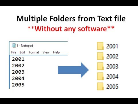 create multiple folders in windows quickly