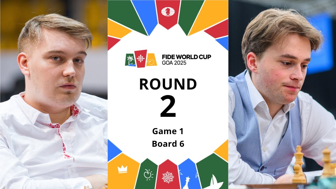 Vladislav Kovalev – Vincent Keymer 🇩🇪 | FIDE World Cup 2025 | Round 2 | Game 1 | Board 6