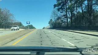 Atlanta Road view At Morning time, USA/car Driving/