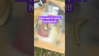 Do THIS the next time you are spray painting hardware! #furnitureflip #diyfurniture
