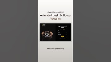 Animated Login & Registration Form Using HTML CSS & JavaScript  #webdesign #webdevelop #programming