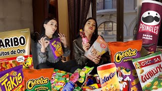 PROBANDO DULCES ESPAÑOLES CON LOS HERMANOS RÍOS 🇪🇸🥰 (termina en golpes🫣)