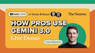 Live How Pros Use Gemini 3.0 With Google Deepminds Logan Kilpatrick