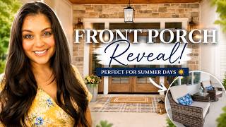 Front Porch Reveal 🌿 | Cozy Summer Porch Makeover On A Budget