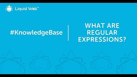 What Are Regular Expressions?