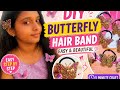 Easy Butterfly Hair Band Making 🌸| DIY Butterfly Hair Accessory Tutorial #hairbandmaking#diy#craft