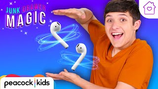 Floating Headphones Trick | Kids Magic at Home | JUNK DRAWER MAGIC #stayhome #withme