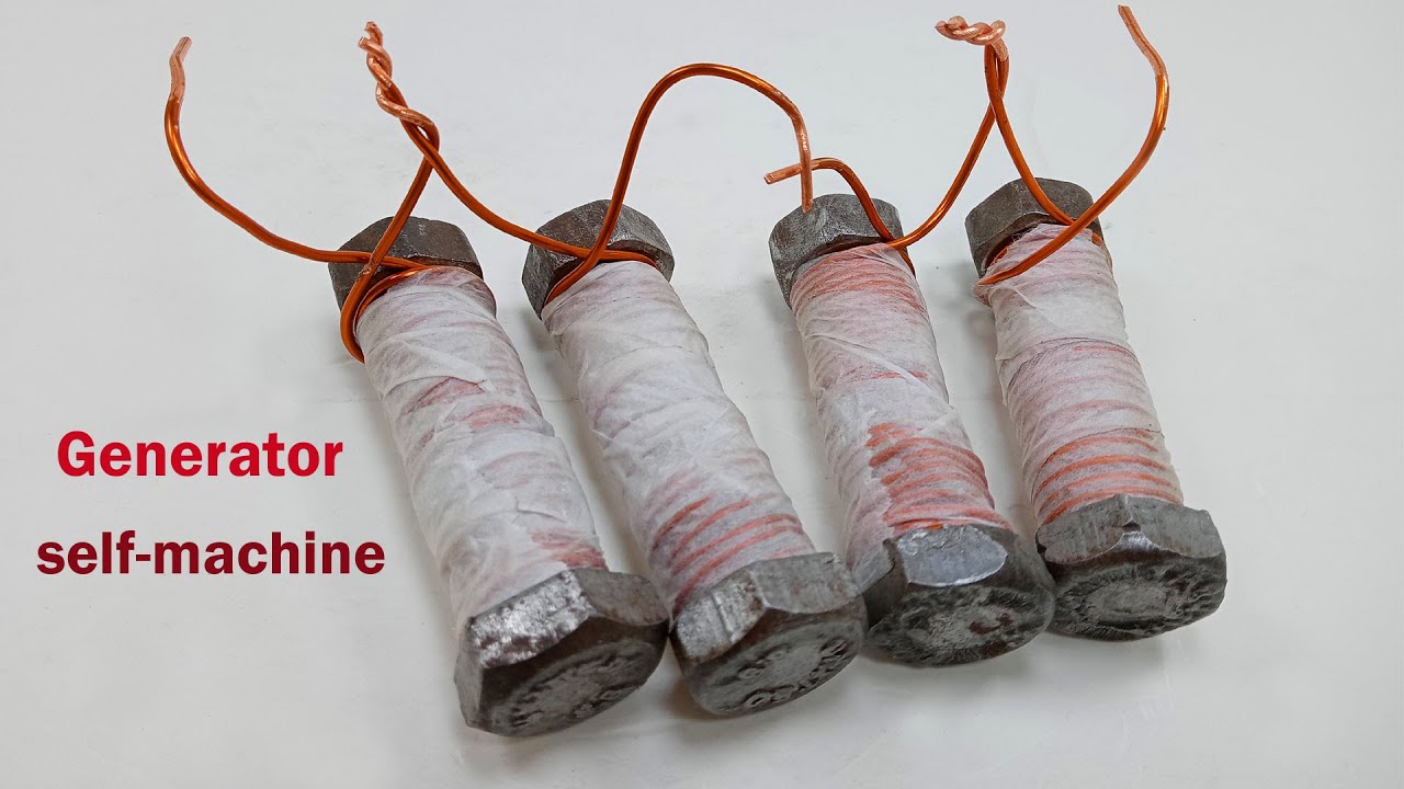 how to make 220v ac electric selfmachine generator infinity coil to
