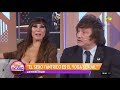 ¡Mirá el desopilante diálogo sexual entre Javier Milei y Moria Casán!- 16/07/18