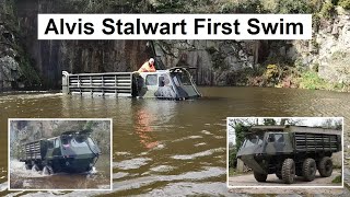 Alvis Stalwart First Swim. Will it float or sink ? Restoration Project : Part 2