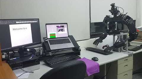 THORMANG Robot - Typing a Computer Keyboard