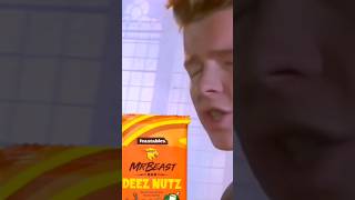 Rick Astley Eat MrBeast Chocolate #shorts #rickastley